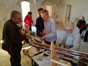 Accessible Heritage participants visiting Magilligan Martello Tower.