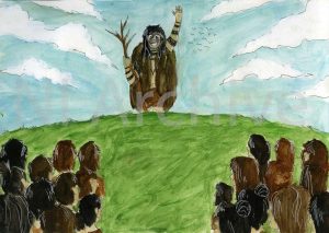 The Salmon People illustrations