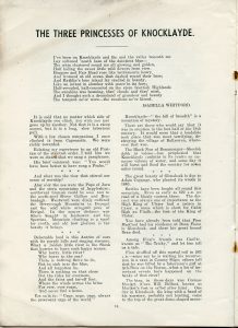 Scan of The Three Princesses of Knocklayde from Sam Henry's Ulster Folk Tales, page 1.