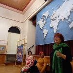 Audience listening to storytellers