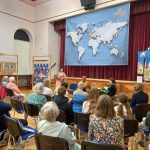 Audience listening to storytellers